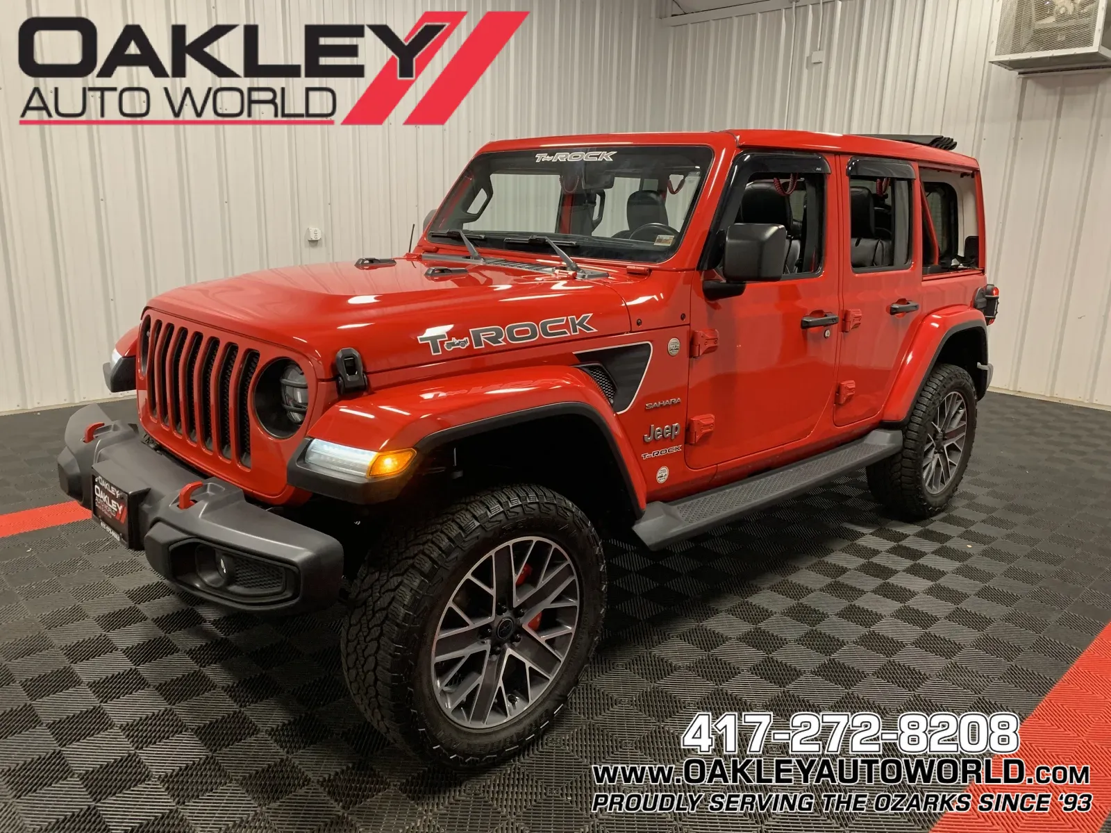 Red 2018 Jeep Wrangler Unlimited Sahara for sale in Branson West, MO