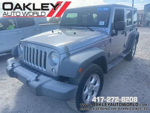 Silver 2018 Jeep Wrangler JK Unlimited Sport for sale in Branson West, MO