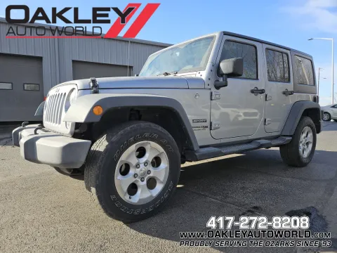 Silver 2018 Jeep Wrangler JK Unlimited Sport for sale in Branson West, MO