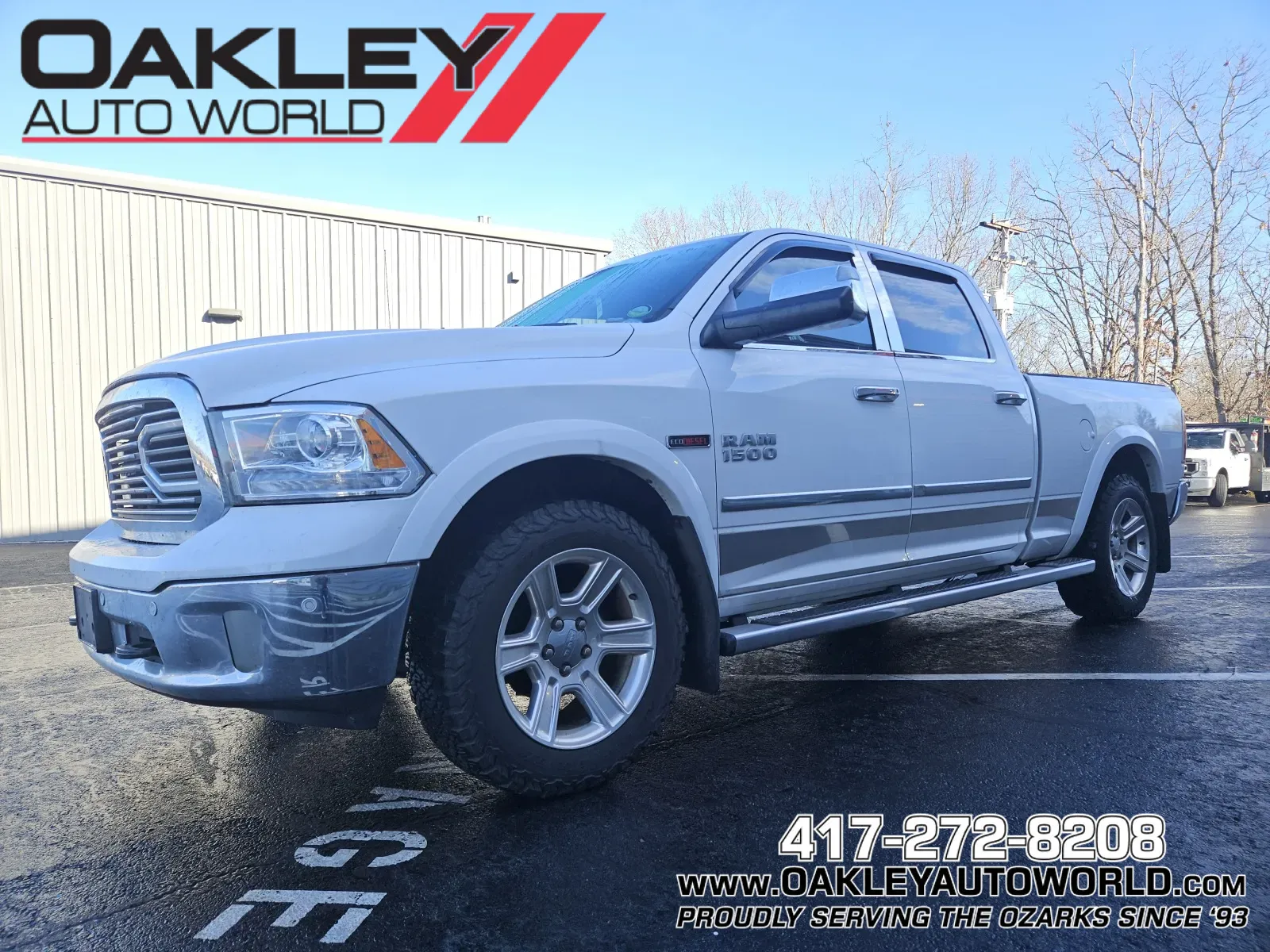 White 2015 Ram 1500 Laramie Longhorn for sale in Branson West, MO