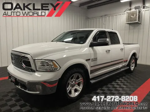 White 2015 Ram 1500 Laramie Longhorn for sale in Branson West, MO