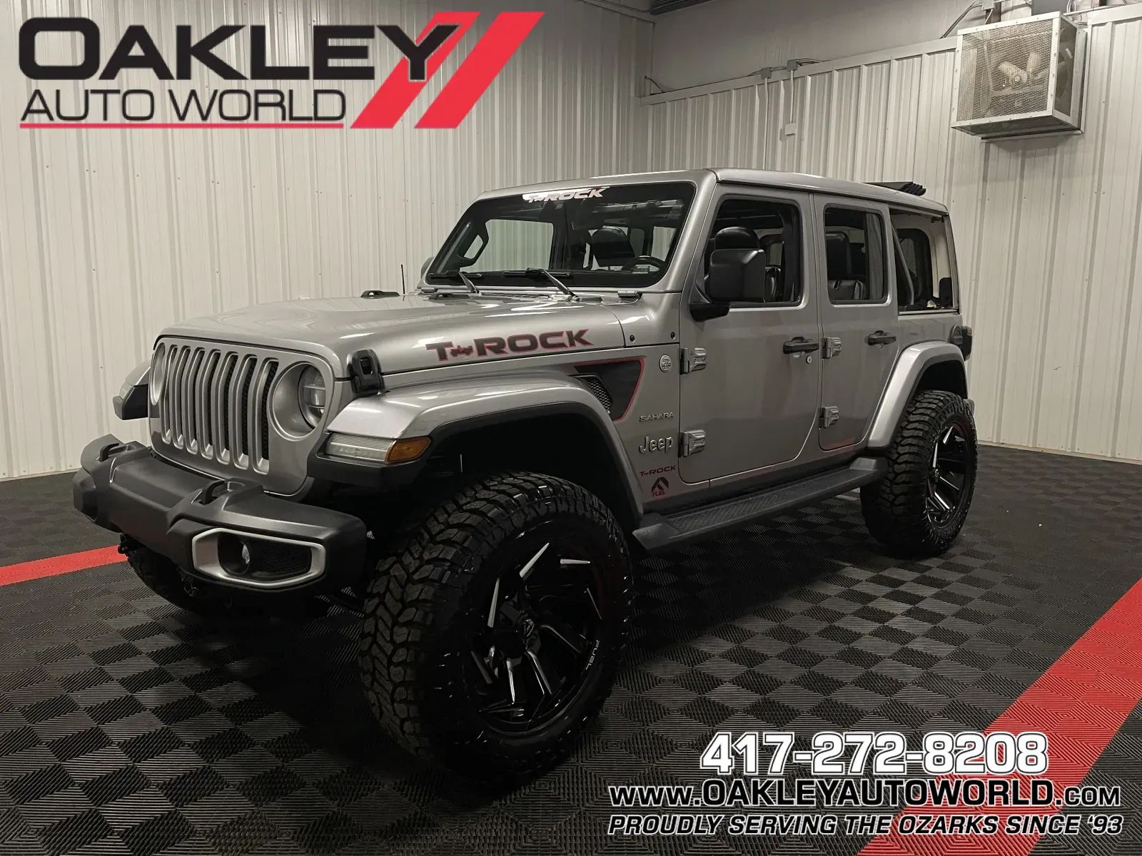 Silver 2020 Jeep Wrangler Unlimited Sahara for sale in Branson West, MO
