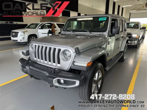 Silver 2020 Jeep Wrangler Unlimited Sahara for sale in Branson West, MO