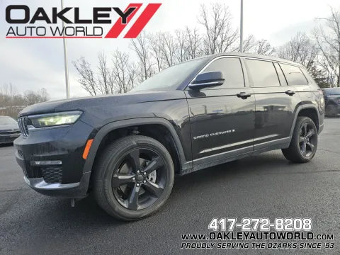 Black 2021 Jeep Grand Cherokee L Limited for sale in Branson West, MO