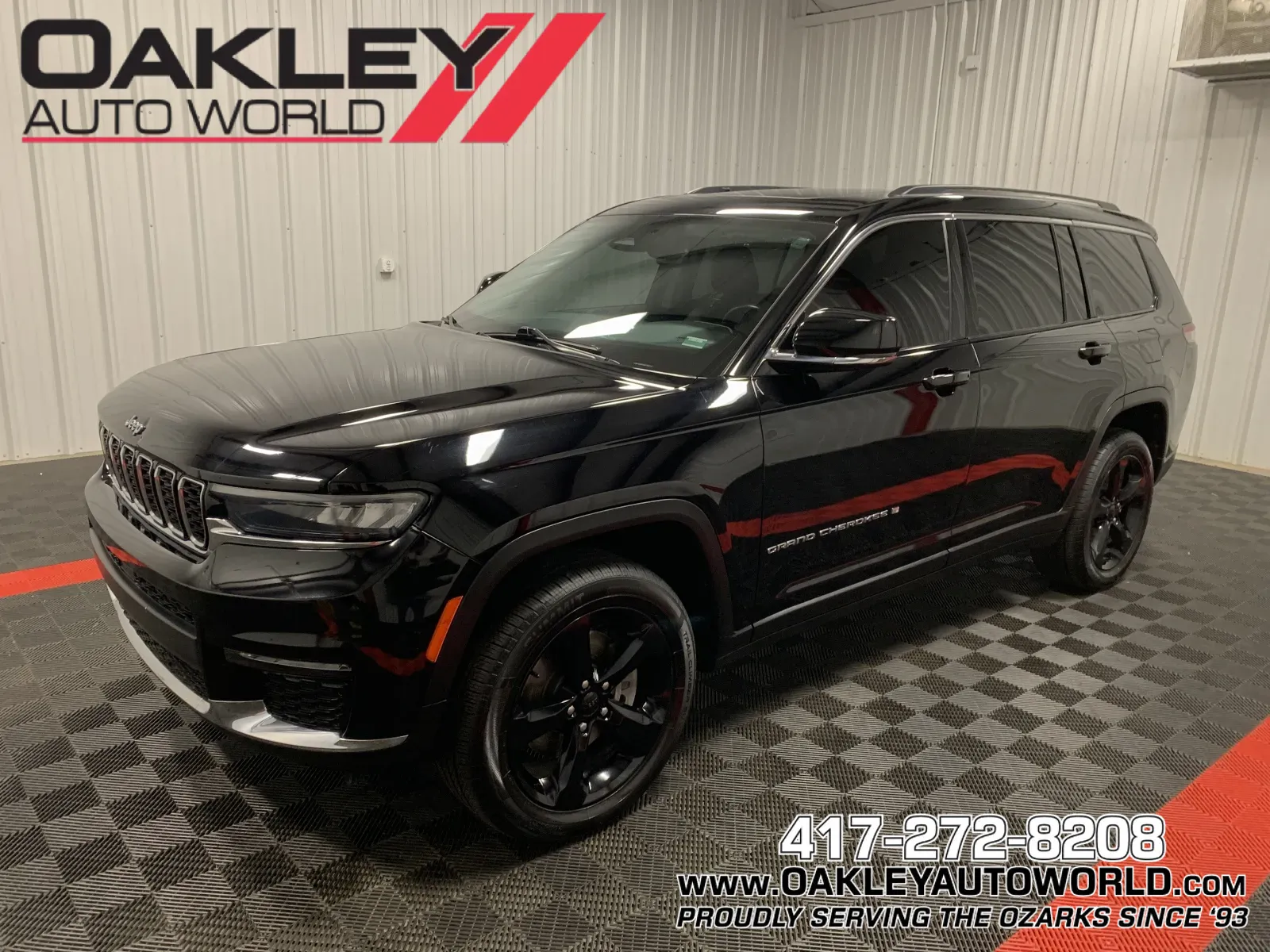Black 2021 Jeep Grand Cherokee L Limited for sale in Branson West, MO