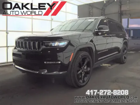 Black 2021 Jeep Grand Cherokee L Limited for sale in Branson West, MO