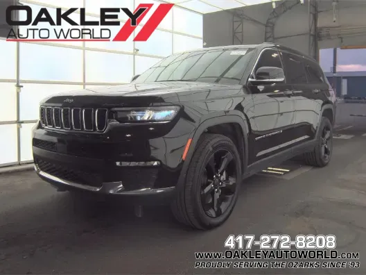 Black 2021 Jeep Grand Cherokee L Limited for sale in Branson West, MO