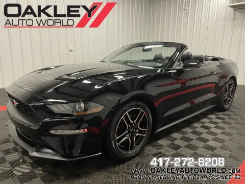 Black 2019 Ford Mustang EcoBoost Premium for sale in Branson West, MO