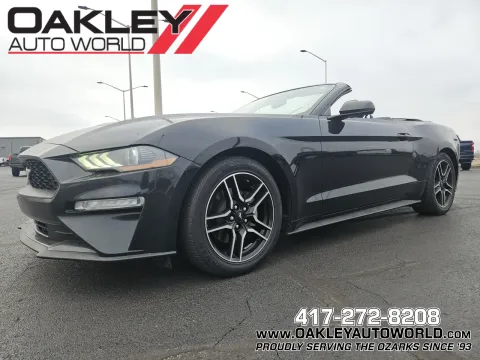 Black 2019 Ford Mustang EcoBoost Premium for sale in Branson West, MO