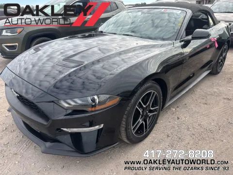 Black 2019 Ford Mustang EcoBoost Premium for sale in Branson West, MO