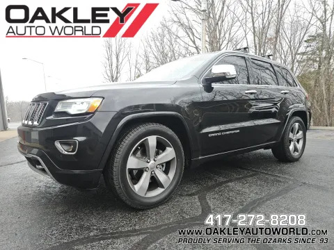 Black 2014 Jeep Grand Cherokee Overland for sale in Branson West, MO