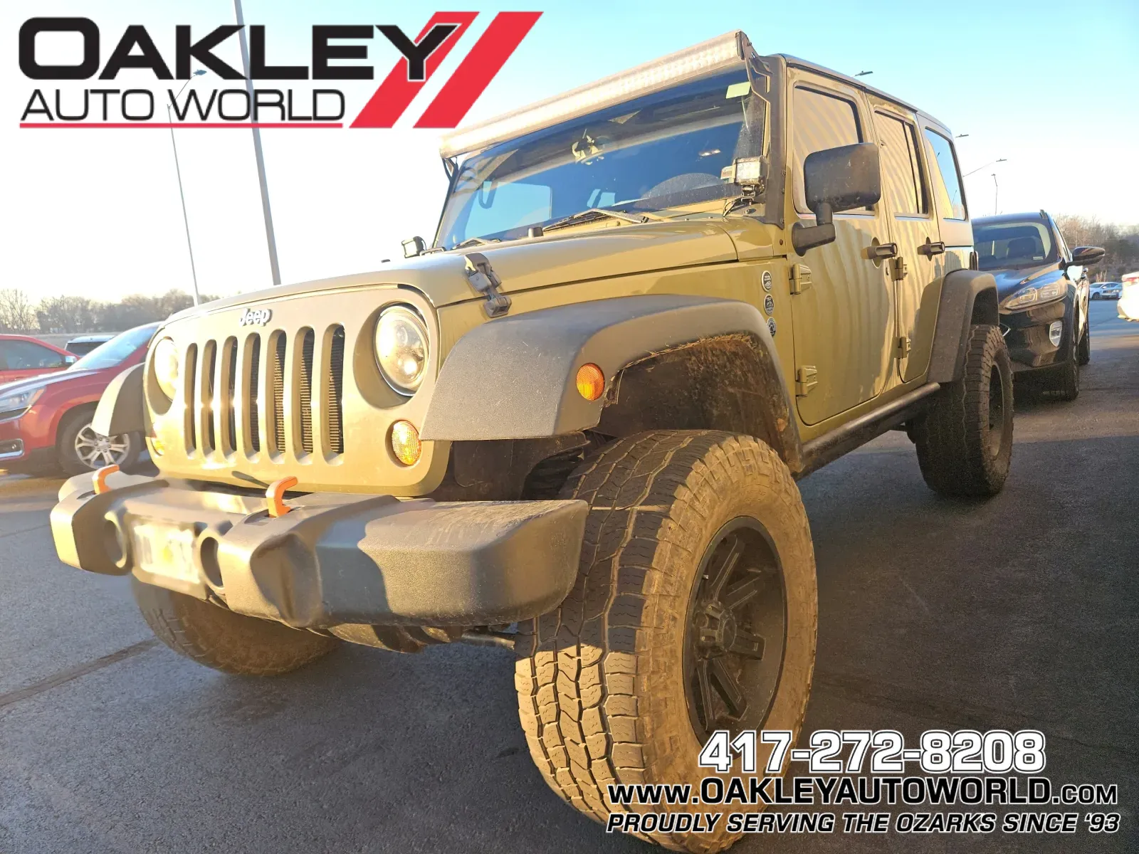 Green 2013 Jeep Wrangler Unlimited Sport for sale in Branson West, MO