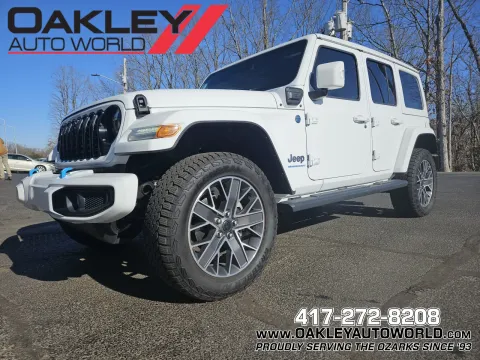 White 2024 Jeep Wrangler High Altitude 4xe for sale in Branson West, MO