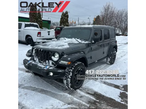 Gray 2023 Jeep Wrangler Base 4xe for sale in Branson West, MO