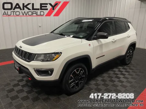 White 2019 Jeep Compass Trailhawk for sale in Branson West, MO