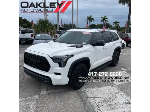 White 2024 Toyota Sequoia TRD Pro for sale in Branson West, MO