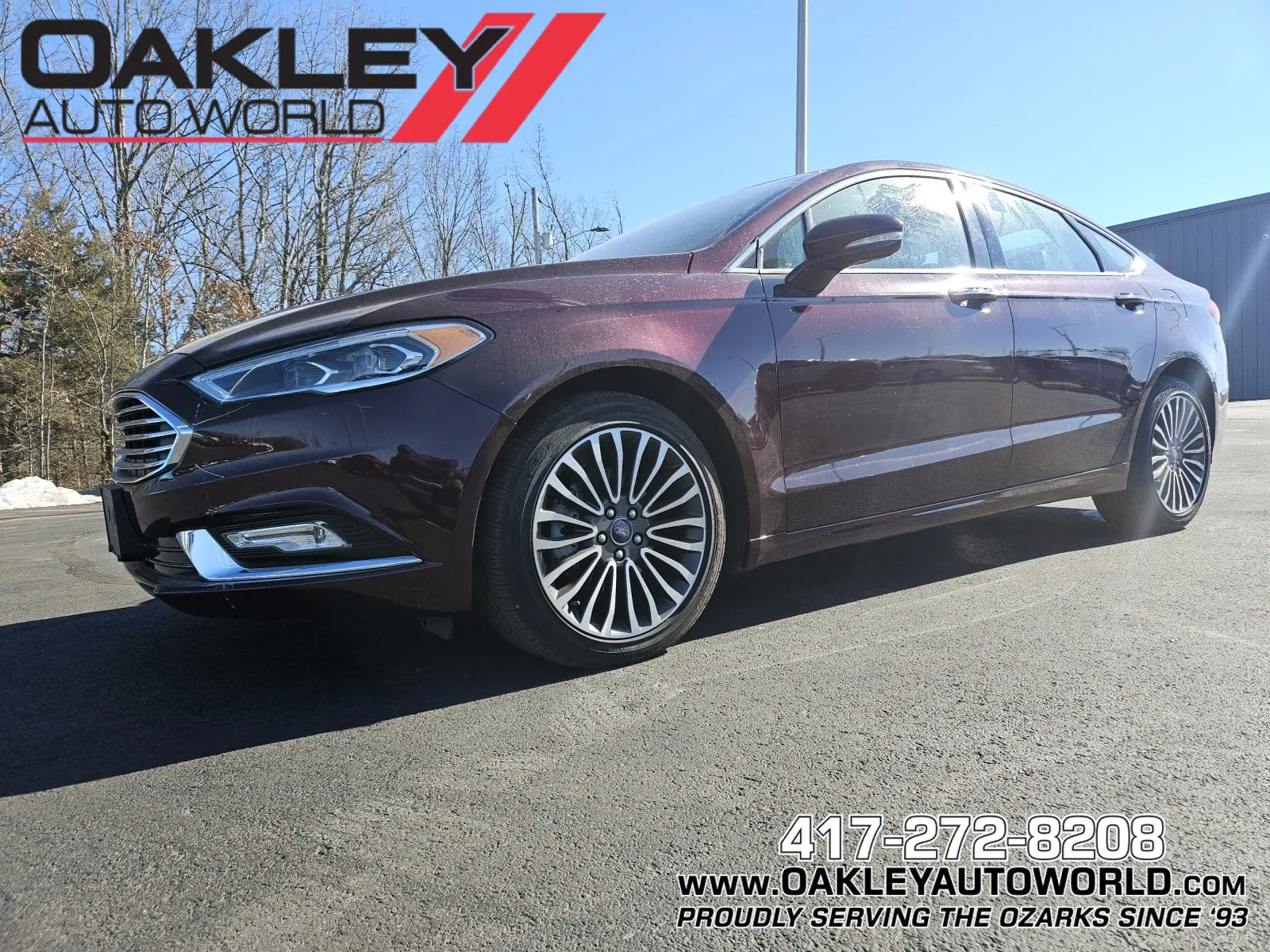 Red 2017 Ford Fusion SE for sale in Branson West, MO