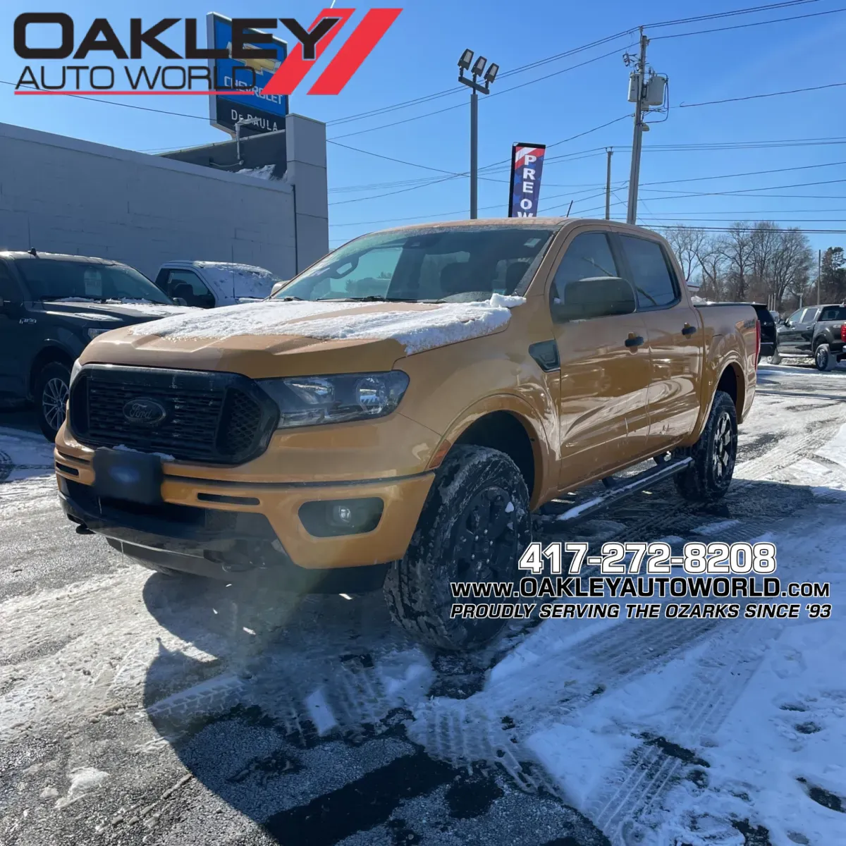 Orange 2021 Ford Ranger XLT for sale in Branson West, MO