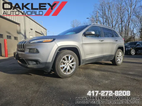 Silver 2015 Jeep Cherokee Limited for sale in Branson West, MO