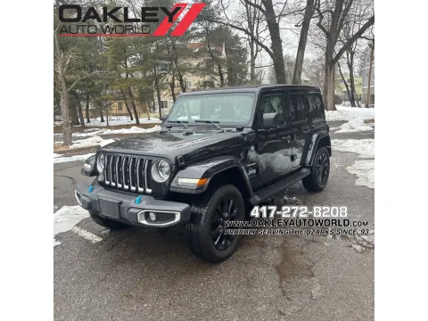 Black 2023 Jeep Wrangler Sahara 4xe for sale in Branson West, MO