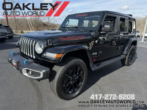 Black 2023 Jeep Wrangler Sahara 4xe for sale in Branson West, MO