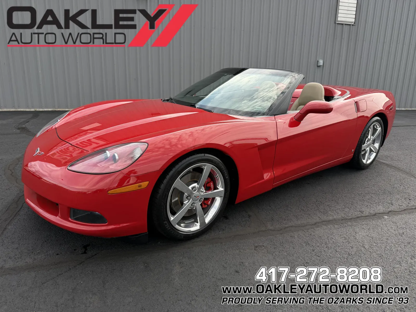 Red 2007 Chevrolet Corvette for sale in Branson West, MO