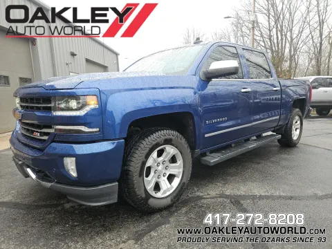Blue 2017 Chevrolet Silverado 1500 LTZ for sale in Branson West, MO