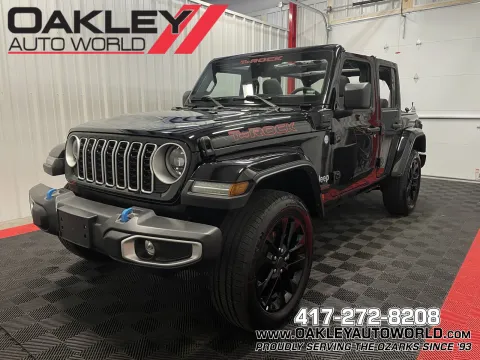 Black 2024 Jeep Wrangler Sahara 4xe for sale in Branson West, MO