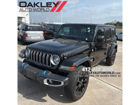 Black 2024 Jeep Wrangler Sahara 4xe for sale in Branson West, MO