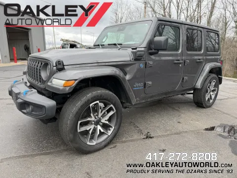 Gray 2024 Jeep Wrangler Sport S 4xe for sale in Branson West, MO