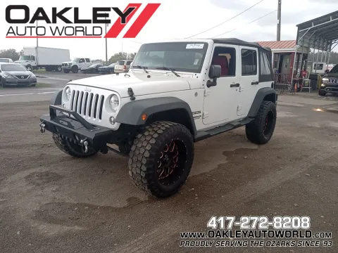White 2016 Jeep Wrangler Unlimited Sport for sale in Branson West, MO
