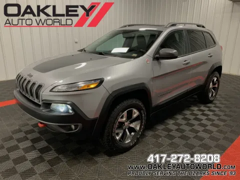 Silver 2017 Jeep Cherokee Trailhawk for sale in Branson West, MO