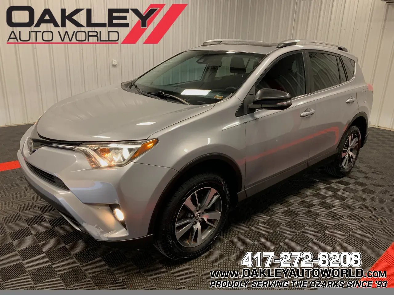 Silver 2017 Toyota RAV4 XLE for sale in Branson West, MO
