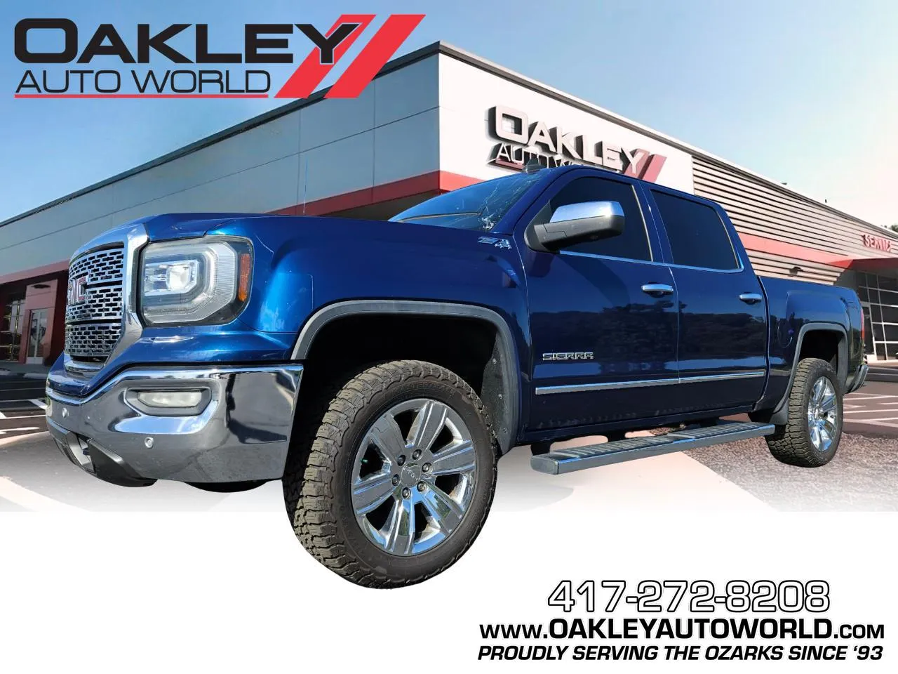 Blue 2017 GMC Sierra 1500 SLT for sale in Branson West, MO