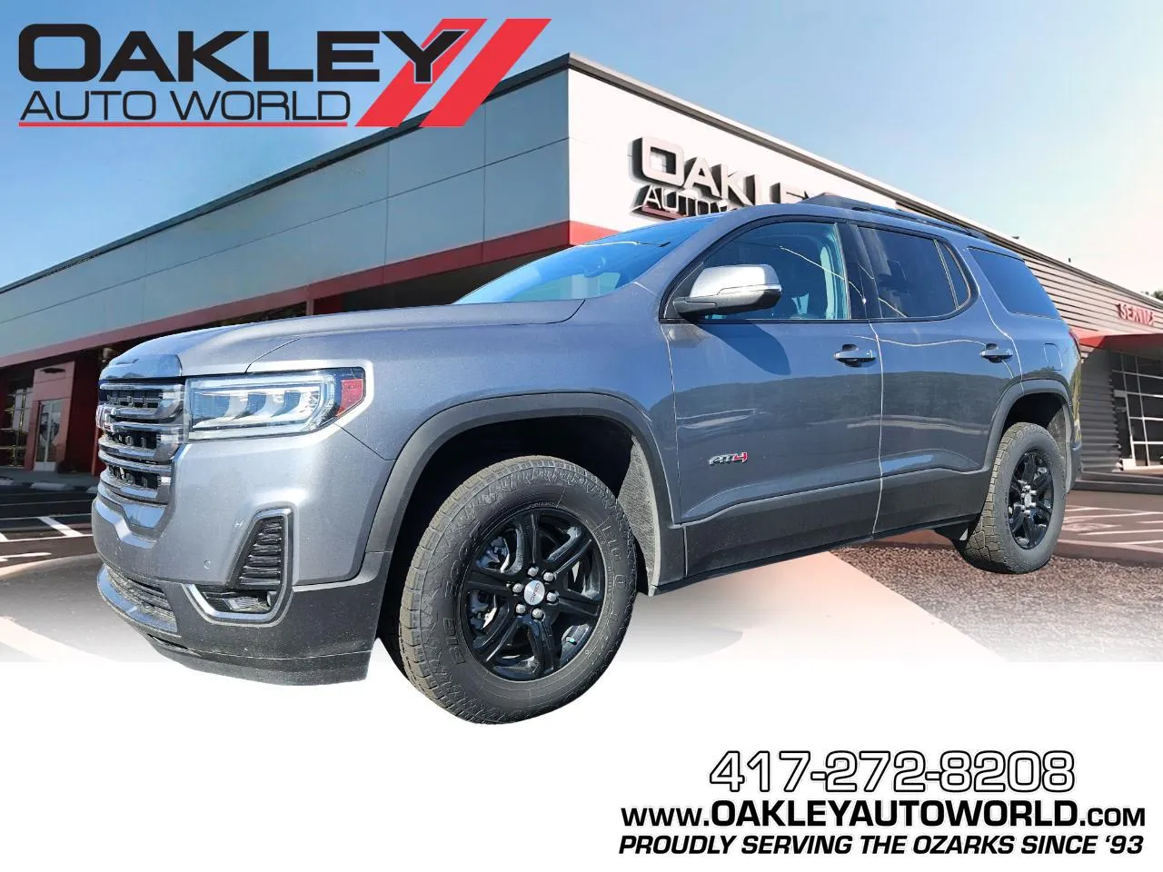 Gray 2021 GMC Acadia AT4 for sale in Branson West, MO