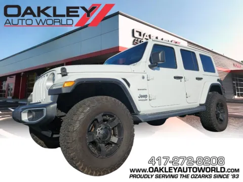 White 2019 Jeep Wrangler Unlimited Sahara for sale in Branson West, MO