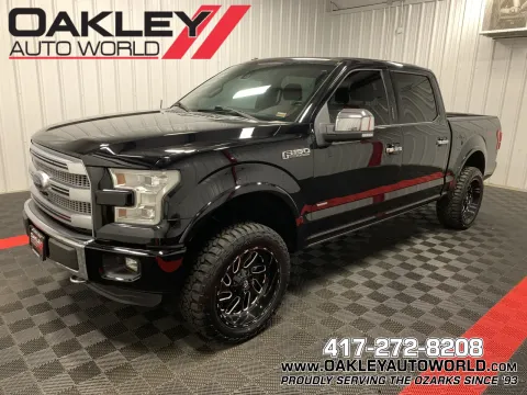 Black 2016 Ford F-150 Platinum for sale in Branson West, MO