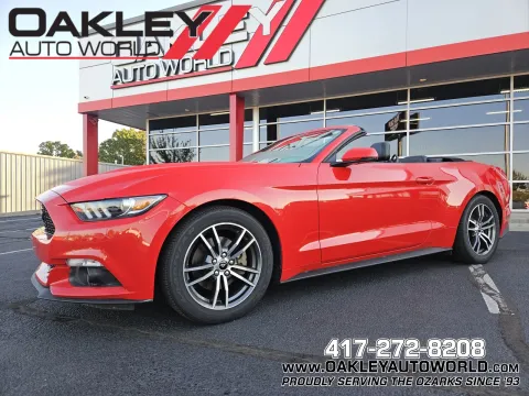 Red 2017 Ford Mustang EcoBoost Premium for sale in Branson West, MO