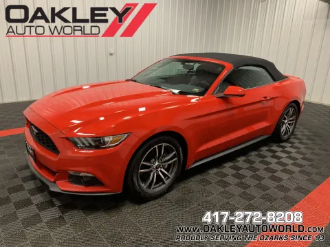 Red 2017 Ford Mustang EcoBoost Premium for sale in Branson West, MO