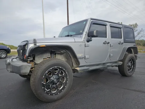 Silver 2013 Jeep Wrangler Unlimited Sahara for sale in Branson West, MO