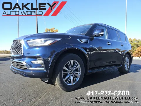 Blue 2020 INFINITI QX80 LUXE for sale in Branson West, MO