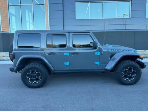 Photos of 2022 Jeep Wrangler Unlimited Rubicon 4xe for sale in Platte City, MO at Airport Chrysler Dodge Jeep Ram