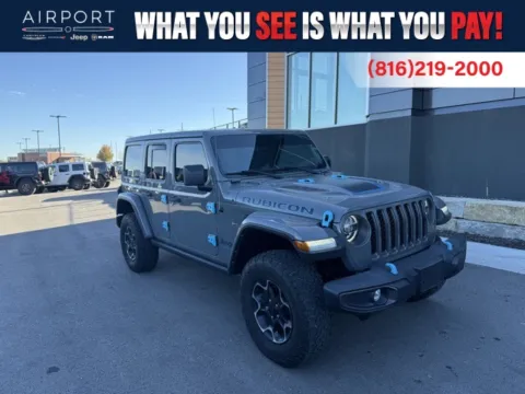 Gray 2022 Jeep Wrangler Unlimited Rubicon 4xe for sale in Platte City, MO