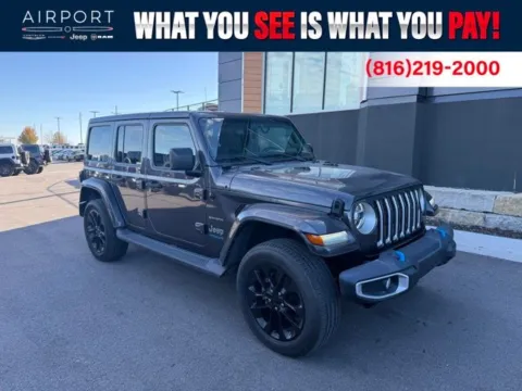 Gray 2022 Jeep Wrangler Unlimited Sahara 4xe for sale in Platte City, MO