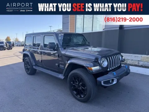 Gray 2022 Jeep Wrangler Unlimited Sahara 4xe for sale in Platte City, MO