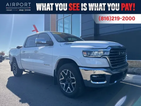 White 2025 Ram 1500 Laramie for sale in Platte City, MO