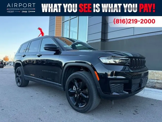 Black 2022 Jeep Grand Cherokee L Altitude for sale in Platte City, MO