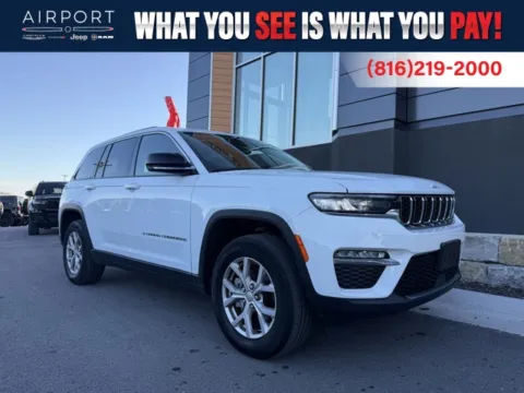 White 2022 Jeep Grand Cherokee Limited for sale in Platte City, MO