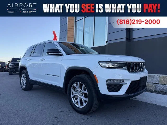 White 2022 Jeep Grand Cherokee Limited for sale in Platte City, MO