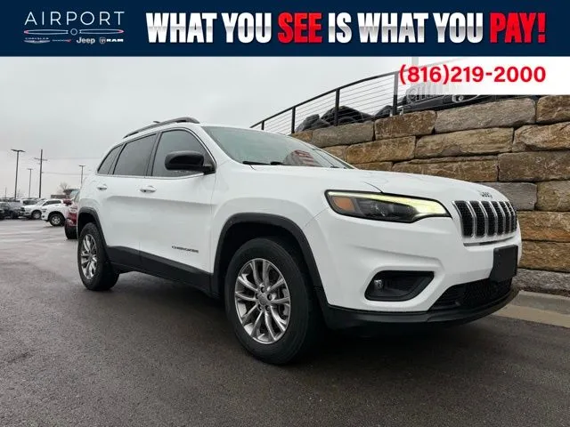 Used 2022 Jeep Cherokee Latitude Lux with VIN 1C4PJMMN8ND506295 for sale in Kansas City